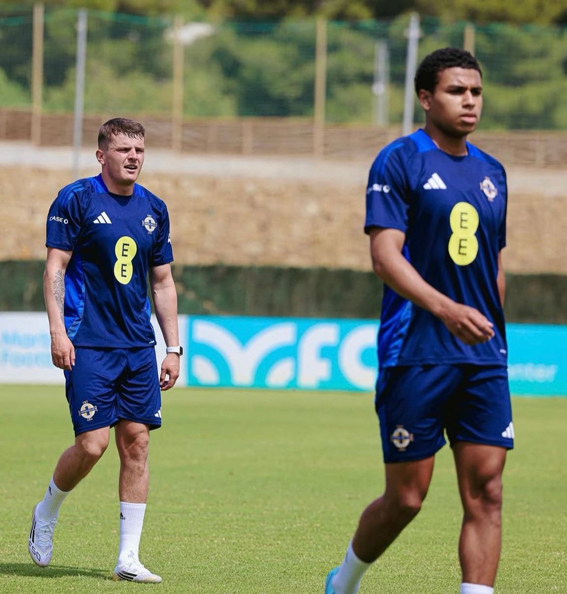 💪 Ronan hard at work with his country as they prepare to face Denmark and Iceland.

📸 Northern Irish FA