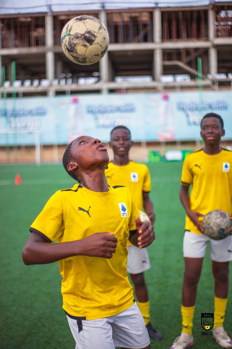 smacafrica's tweet image. Developing the Future
From technique to teamwork, our athletes are putting in the work every week at SMAC.
Greatness is built one session at a time. #LegaSerieA
#SMACStrong #SportsDevelopment #GhanaFootball
