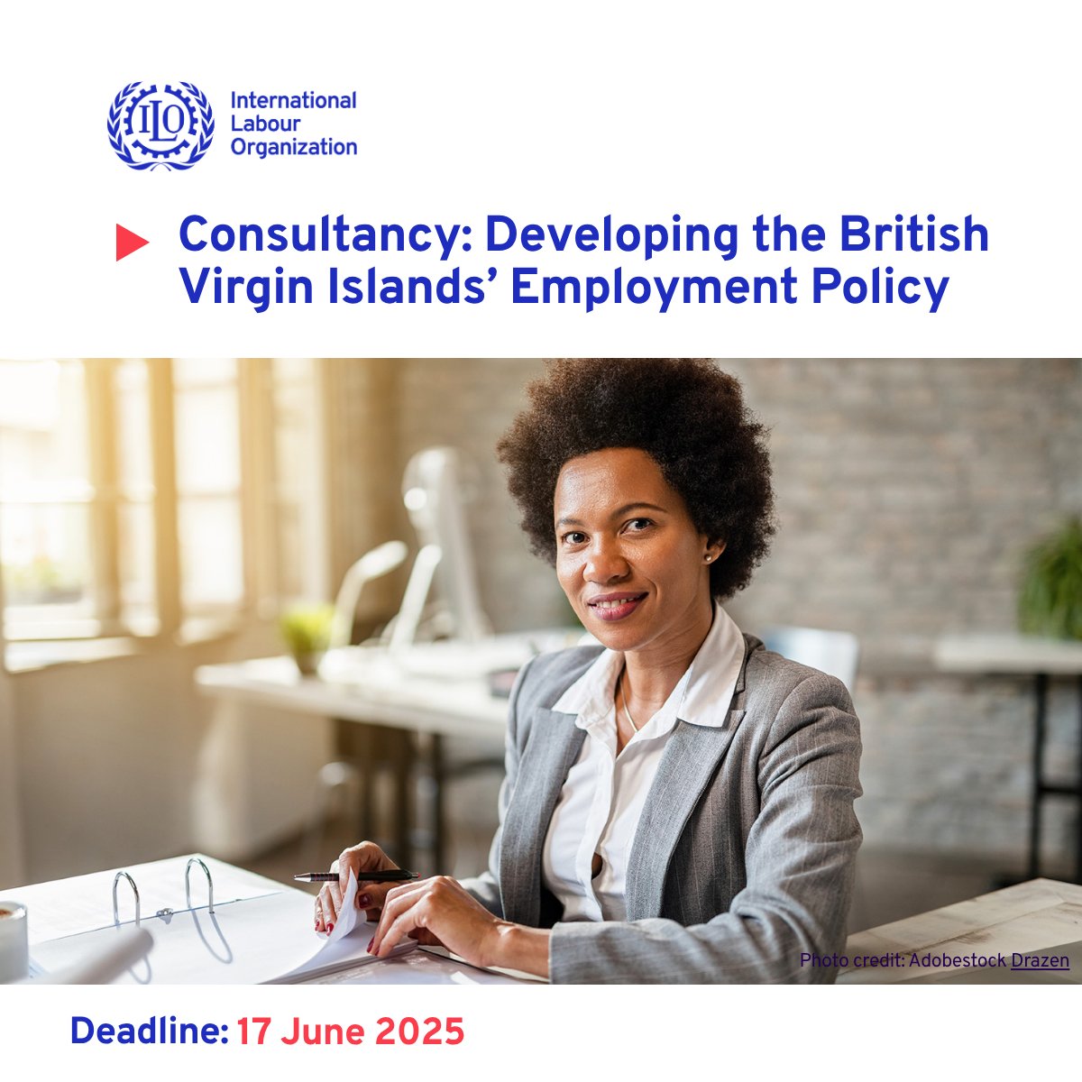 📢 The <a href="/ILOCaribbean/">ILO Caribbean</a> is seeking a 𝗰𝗼𝗻𝘀𝘂𝗹𝘁𝗮𝗻𝘁 𝘁𝗼 𝗱𝗲𝘃𝗲𝗹𝗼𝗽 𝘁𝗵𝗲 🇻🇬 𝗕𝗩𝗜 𝗡𝗮𝘁𝗶𝗼𝗻𝗮𝗹 𝗘𝗺𝗽𝗹𝗼𝘆𝗺𝗲𝗻𝘁 𝗣𝗼𝗹𝗶𝗰𝘆 Interested candidates should submit their proposals by 🗓️𝟭𝟳 𝗝𝘂𝗻 𝟮𝟬𝟮𝟱
🔗 ilo.org/resource/vacan…
<a href="/abdelmalik_jama/">Abdelmalik Jama</a> <a href="/CaribbeanUN/">United Nations Caribbean</a>