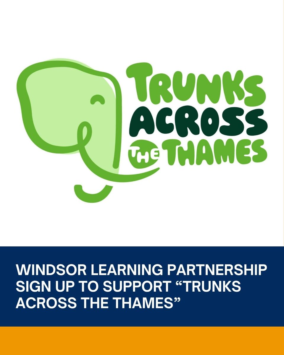Windsor Learning Partnership is thrilled to join Thames Hospice’s #TrunksAcrossTheThames in summer 2026. Our students will help create a stunning elephant sculpture, blending art, community &amp; compassion. More on our schools’ involvement coming soon! #JoinTheHerd