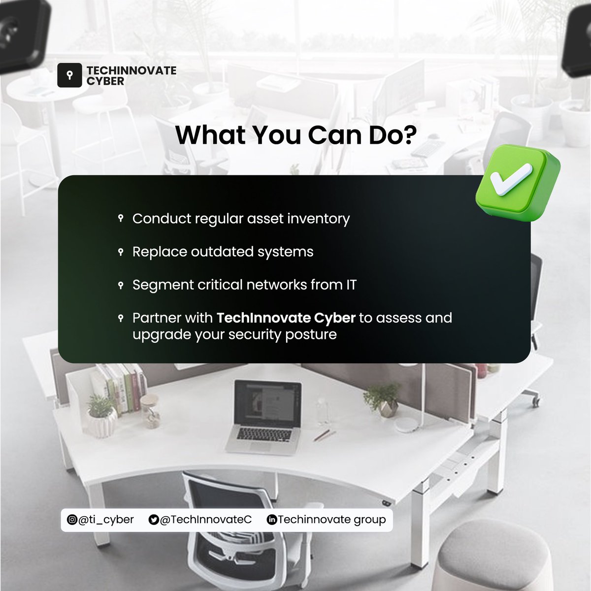 TechInnovateC's tweet image. While outdated technology  in ICS may still โwork,โ they also open the door to cyber threats.
In this carousel, we've broken down the hidden risks of aging infrastructure and how to stay protected.
Donโt let old systems create new problems when you can secure your ICS.