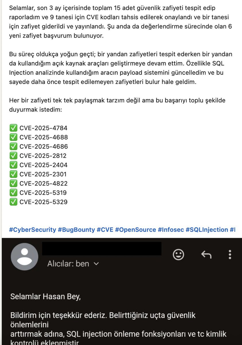 dilemmasec's tweet image. USOM, cna olduğundan beri nitelikli CVE kalitesi düşmeye devam ediyor sayılı müşteriye sahip yerli ürünler kan ağlıyor