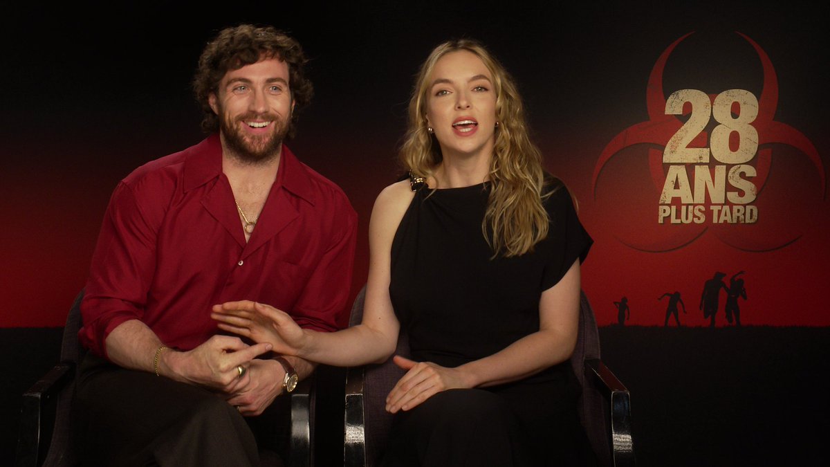 LaetiFo's tweet photo. Je les aime. Aaron Taylor Jonhnson &amp; Jodie Comer pour #28yearslater https://t.co/QKvAyWvCDj
