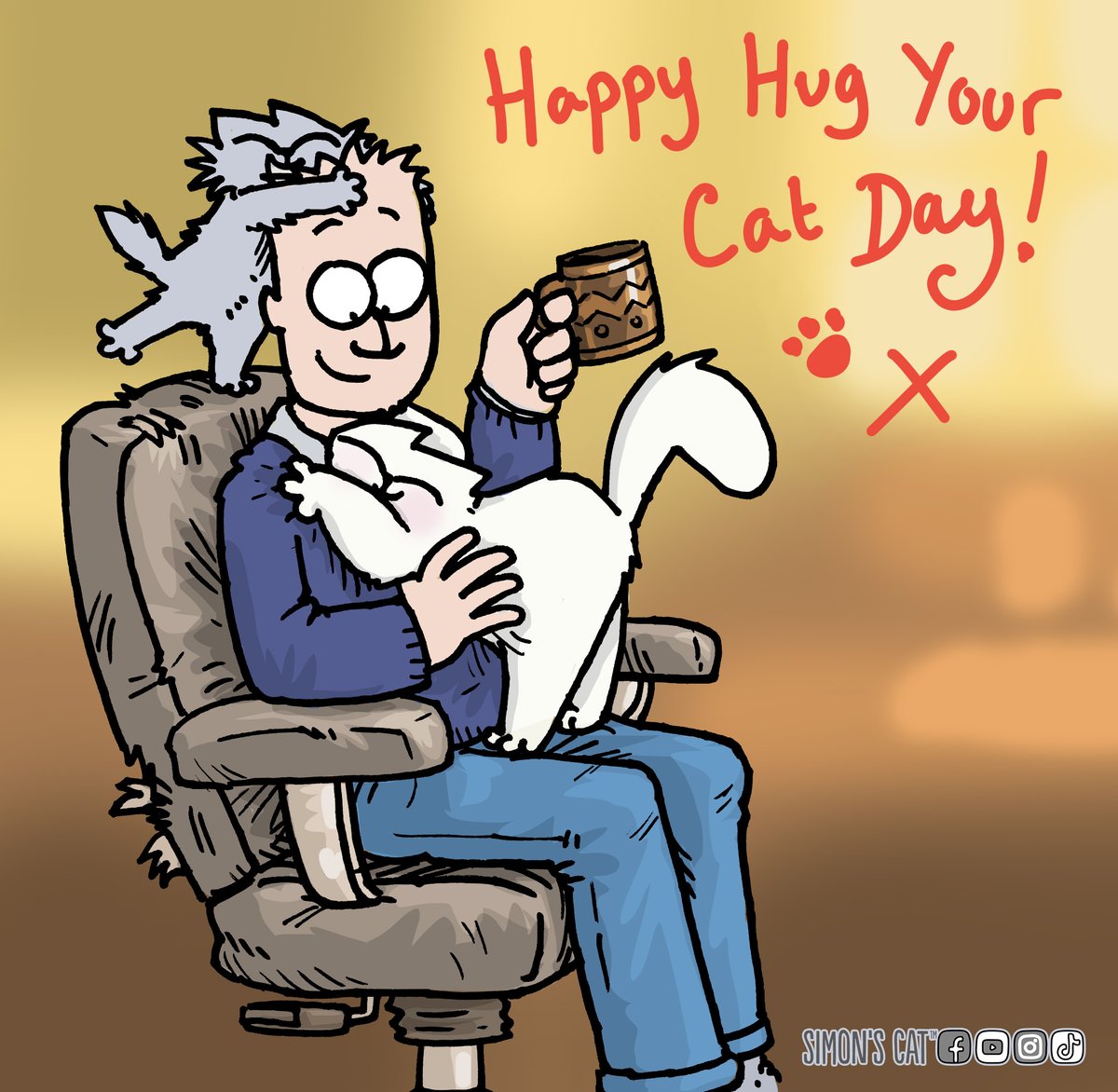 The best day ever! #hugyourcatday ❤️
