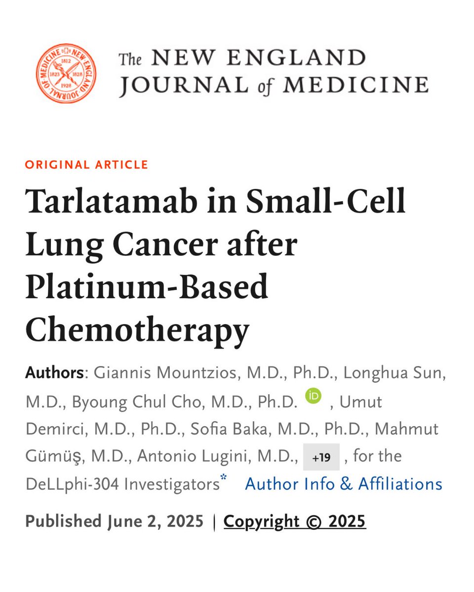 Lung Cancer Europe (@lungcancereu) on Twitter photo 🫁 Breakthroughs mean nothing if patients can’t reach them.
IMDELLTRA (tarlatamab) just cut the risk of death by 40% in small cell lung cancer - adding 5+ months of life.
But across Europe, access is unequal. People are waiting & time is the one thing they don’t have.
#SCLC 🫁 Breakthroughs mean nothing if patients can’t reach them.
IMDELLTRA (tarlatamab) just cut the risk of death by 40% in small cell lung cancer - adding 5+ months of life.
But across Europe, access is unequal. People are waiting & time is the one thing they don’t have.
#SCLC