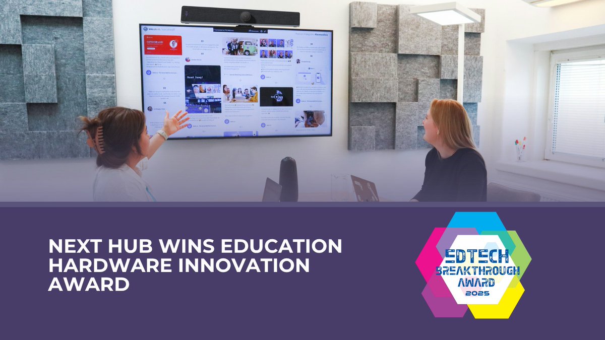 multitouch's tweet image. We&apos;re excited to share that the NEXT Hub has won the 2025 EdTech Breakthrough Award for &quot;Education Hardware Innovation&quot;! 🏆 

It helps schools modernize outdated displays with cost-effective, eco-friendly tech.

@GetClearTouch

#EdTech #EdTechBreakthrough

hubs.li/Q03qC4W70