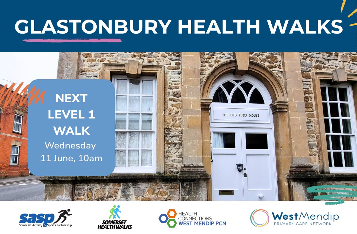 🥾 FREE wellbeing walk that brings people together to get active.

Our Health Connectors lead the Level 1 walk that takes place fortnightly in Glastonbury - next walk Wed 11 Jun at 10am.

More info here 👉 sasp.co.uk/mendip