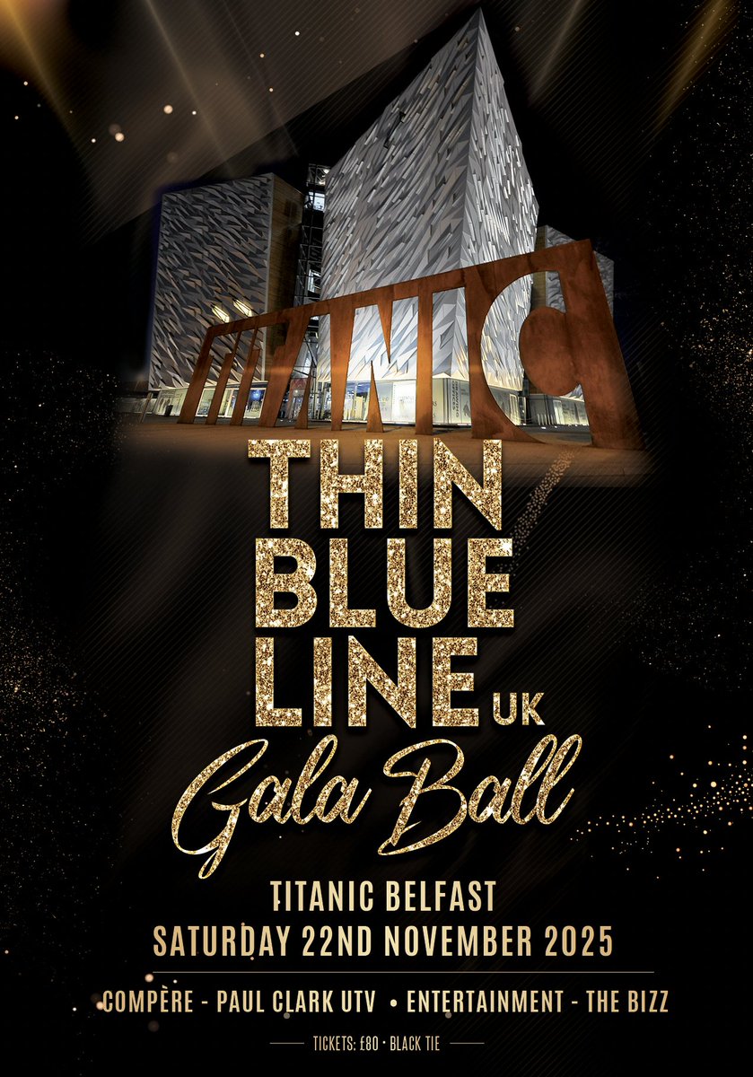 Over 50% of our initial ticket allocation has already gone for <a href="/ThinBlueLineUK/">ThinBlueLineUK</a> Ball in Belfast in November. We never fail to be amazed at the support for these events. thinbluelineuk.org.uk/product/thinbl…