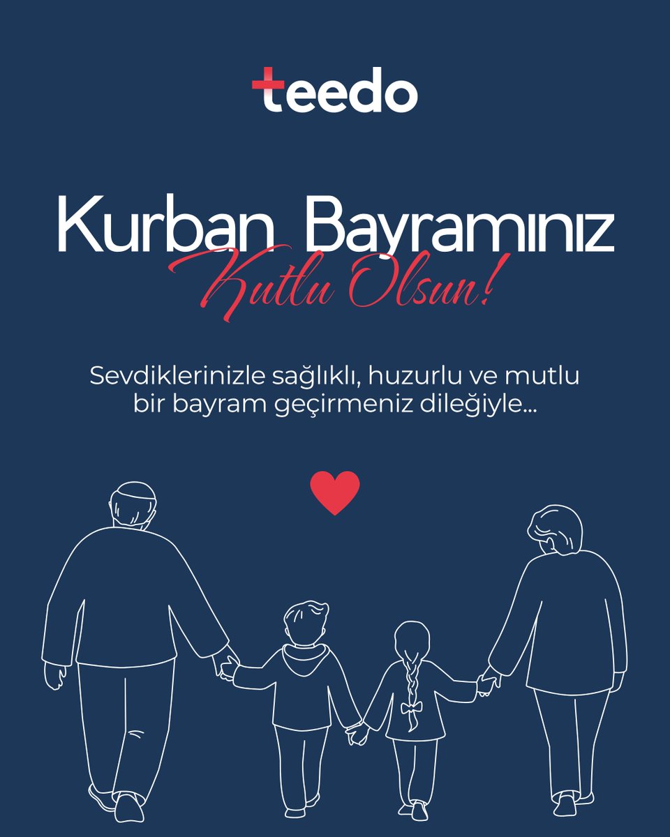 Sevdiklerinizle sağlıklı, huzurlu ve mutlu bir bayram geçirmeniz dileğiyle...

İyi bayramlar dileriz. 🌿✨

#Teedo #Bayram