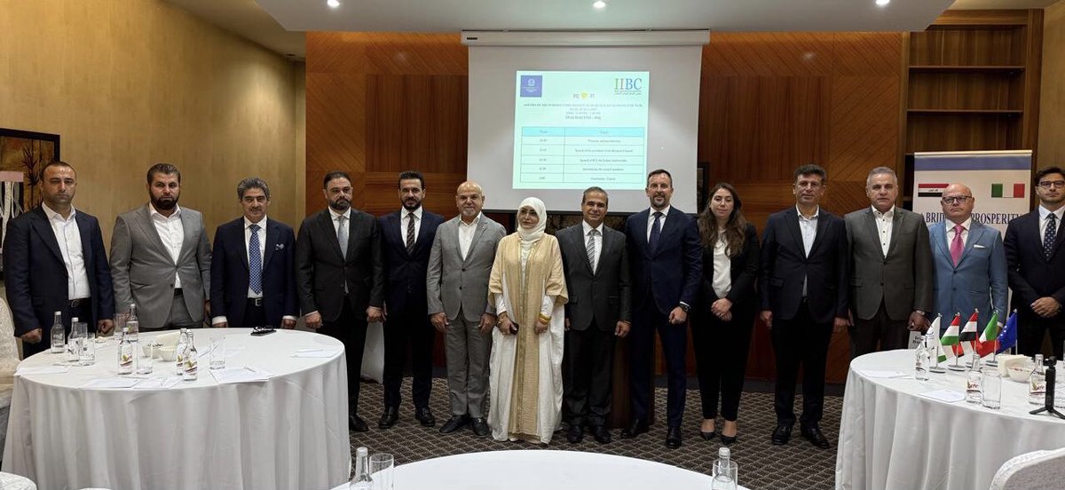 Italy in Iraq (@italyiniraq) on Twitter photo 📍Erbil - First introductory meeting with the members of the #IraqiItalianBusinessCouncil. We agreed to focus on some key sectors to further boost bilateral trade and create effective 🇮🇹🇮🇶partnership:
🔸 Agroindustry
🔹 Healthcare
🔸 Constructions
<a href="/ItalyinKRI/">Italy in KRI</a>
<a href="/ITAtradeagency/">Italian Trade Agency</a> 📍Erbil - First introductory meeting with the members of the #IraqiItalianBusinessCouncil. We agreed to focus on some key sectors to further boost bilateral trade and create effective 🇮🇹🇮🇶partnership:
🔸 Agroindustry
🔹 Healthcare
🔸 Constructions
<a href="/ItalyinKRI/">Italy in KRI</a>
<a href="/ITAtradeagency/">Italian Trade Agency</a>