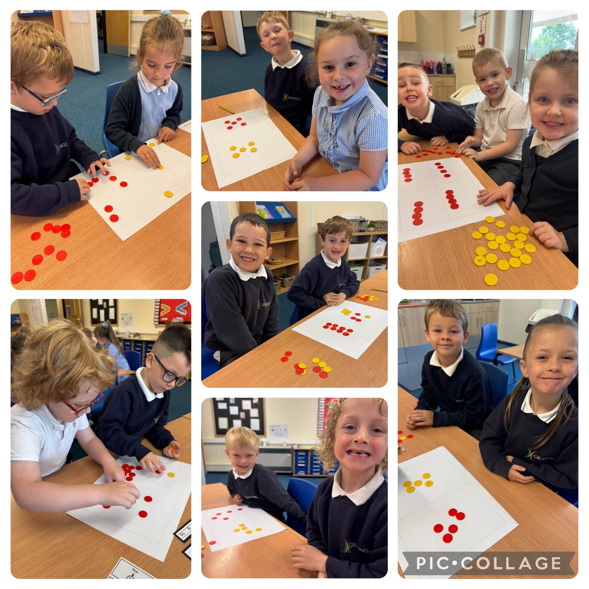 GrangeMissBa's tweet photo. Today, Year 1 have been finding halves and quarters of an amount. Well done Year 1!🌟#GrangeMaths @GrangeMissA @GrangeMrsM https://t.co/F0BSCLQQzo
