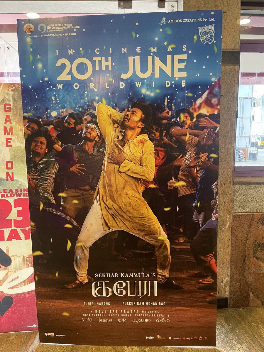 Sri Ganga Cinemas Barco RGB LASER DOLBY ATMOS (@srigangacinemas) on Twitter photo #KuberaaOn20thJune #KuberaAtsriganga <a href="/dhanushkraja/">Dhanush</a> <a href="/iamnagarjuna/">Nagarjuna Akkineni</a> <a href="/ThisIsDSP/">DEVI SRI PRASAD</a> <a href="/amigoscreation/">Amigos Creations</a> <a href="/Romeopictures_/">Romeo Pictures</a> #KuberaaOn20thJune #KuberaAtsriganga <a href="/dhanushkraja/">Dhanush</a> <a href="/iamnagarjuna/">Nagarjuna Akkineni</a> <a href="/ThisIsDSP/">DEVI SRI PRASAD</a> <a href="/amigoscreation/">Amigos Creations</a> <a href="/Romeopictures_/">Romeo Pictures</a>