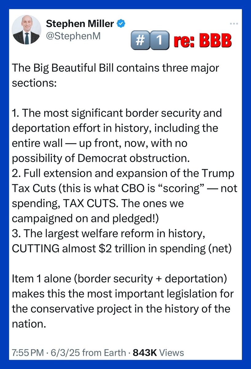 WenMaMa2's tweet photo. .🚨 #T4MAGAt #A06045 🚨
✅Thank you, @elonmusk PATRIOT🇺🇸
👉 He is worried about our country’s DEBT, so he wants #DOGE_CUT (very serious CUT) to shrink our debt! This is important! 💯
✅ Thank you, Mr. President Trump @POTUS @realDonaldTrump 🇺🇸🤩
We know you have our back!
We need #TheBigBeautifulBill #BBB
✅ We thank our GOP lawmakers @SpeakerJohnson
@LeaderJohnThune
Please do the “RIGHT THING”, be bold, do the CUT based on @DOGE findings!
We are family #MagaFamily #UltraMagaLOVE to #MAGA
✅ @WhiteHouse @StephenM