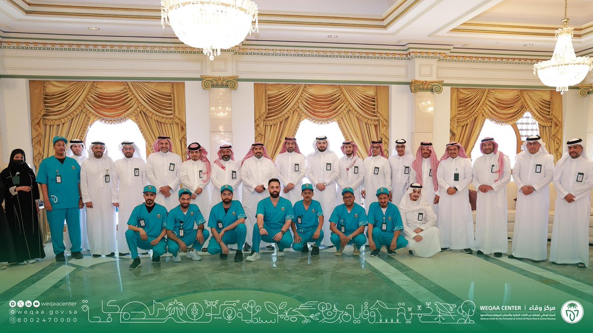 #جولات_وقاء | جانب من زيارة الرئيس التنفيذي لمركز #وقاء م. أيمن الغامدي إلى منطقة #المدينة_المنورة، للوقوف على سير الأعمال والاستعدادات الميدانية، حيث شملت الزيارة استعراض جهود المركز في مجالات الصحة النباتية والصحة الحيوانية، والخدمات المشتركة، والدعم ومتابعة الأعمال، والتفتيش