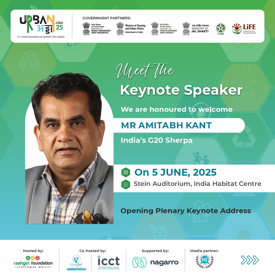 TheICCT_India's tweet image. .@amitabhk87 will be joining opening plenary on #WorldEnvironmentDay 2025, on day 3 of #UrbanAdda

📍Stein Auditorium, India Habitat Centre, New Delhi
⏲️10:00 AM

@Raahgiri_Fdn @TheICCT @GuruJalGurugram