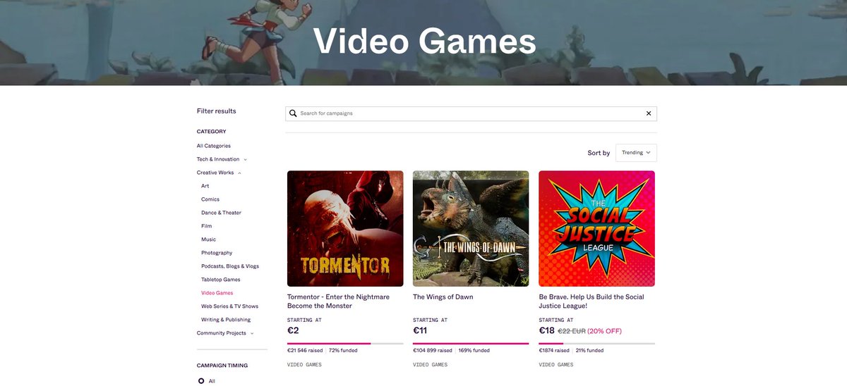 Kiroll (@kiroll6) on Twitter photo "It's going really well. It's #1 on the trending tab on INDIEGOGO, and it's only been a week into the campaign :)
<a href="/World_of_Agony/">The World of Agony</a> <a href="/TORMENTORgame/">TORMENTOR</a> <a href="/HorrorGameAward/">The Horror Game Awards - HALLOWEEN SHOWCASE 30/09</a>
#GamingCommunity #HorrorGames #GamingNews #indiegogo
indiegogo.com/projects/torme… "It's going really well. It's #1 on the trending tab on INDIEGOGO, and it's only been a week into the campaign :)
<a href="/World_of_Agony/">The World of Agony</a> <a href="/TORMENTORgame/">TORMENTOR</a> <a href="/HorrorGameAward/">The Horror Game Awards - HALLOWEEN SHOWCASE 30/09</a>
#GamingCommunity #HorrorGames #GamingNews #indiegogo
indiegogo.com/projects/torme…