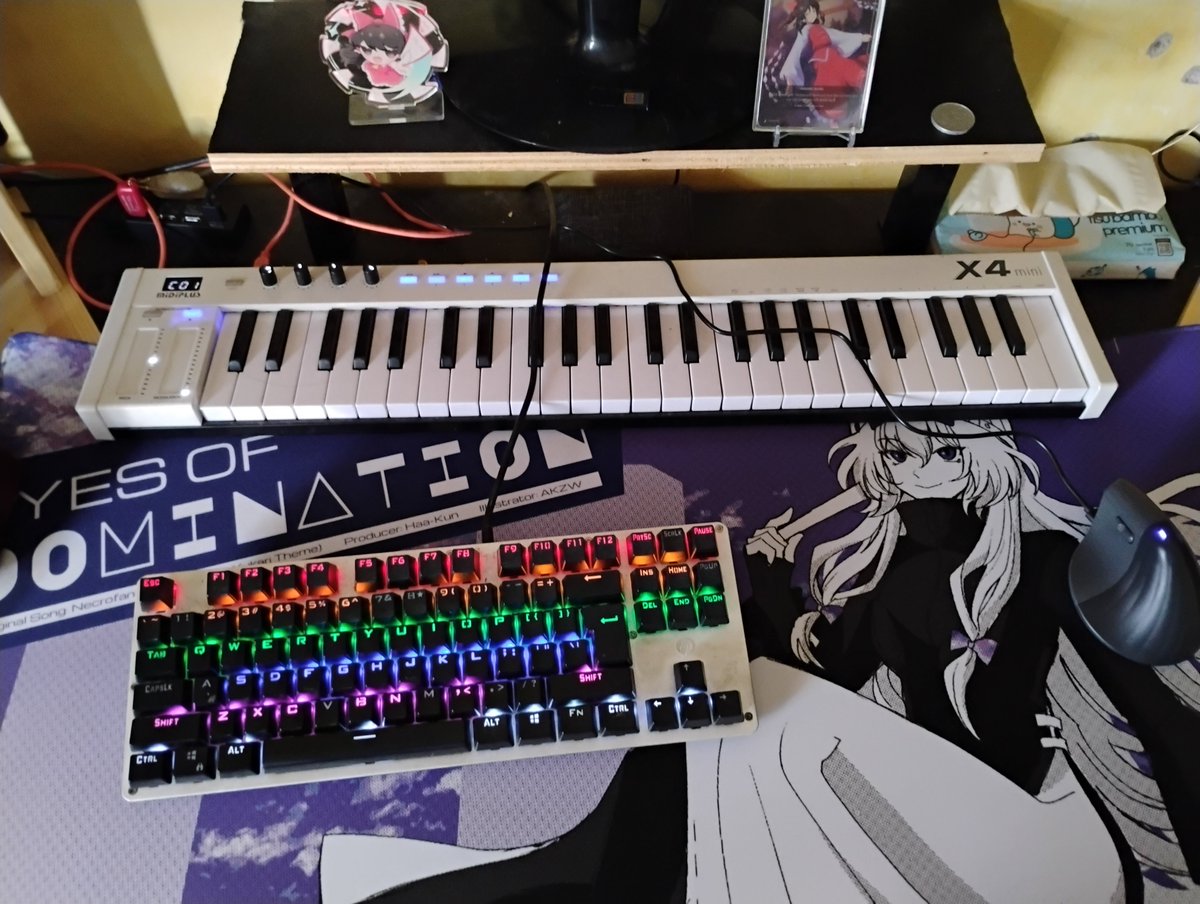 Deskmat from my music illustration "Eyes of Domination"