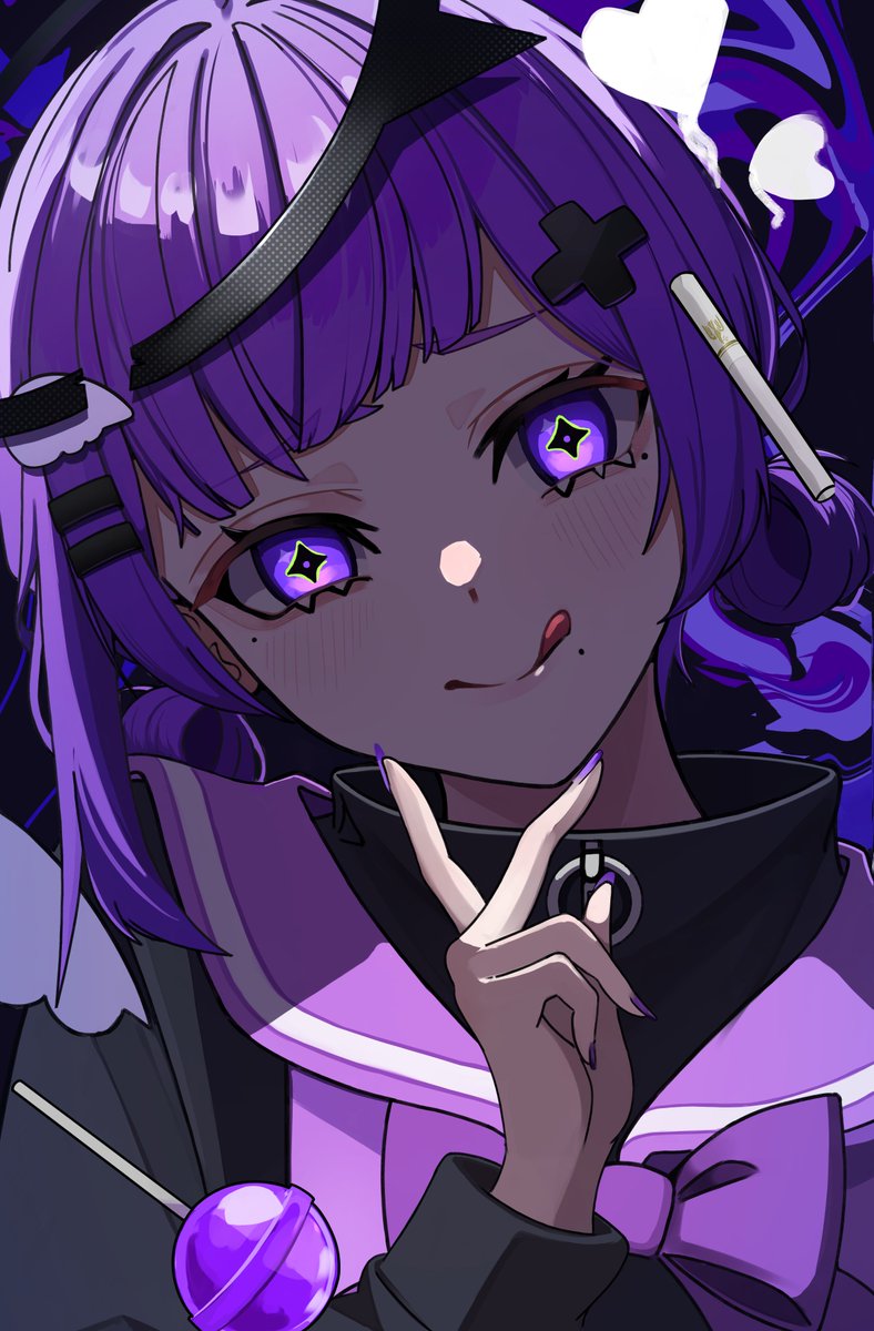 深廻木うつろさん(<a href="/utsuro_x/">深廻木 うつろ※リハビリ中</a> )の固定キャラをお借りしてイラスト描きました！本家様のキャラデザめっちゃ可愛いので是非見てください✨