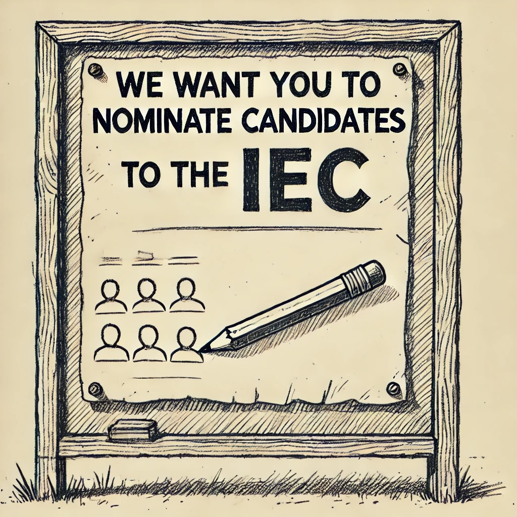 Nominating IEC commissioners isn’t just admin—it’s action. Active citizens shape fair elections. This is how we hold power accountable from the ground up. #YourVoiceCounts