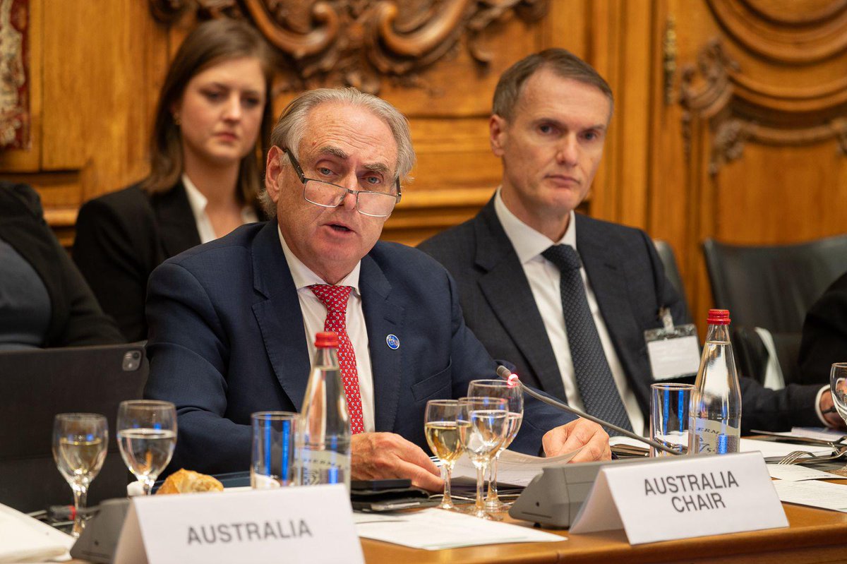 James Baxter (@auswto) on Twitter photo With less than a year until MC14, yesterday Australia convened 23 Trade Ministers, joined by <a href="/NOIweala/">Ngozi Okonjo-Iweala</a> to discuss the future of the WTO
A reformed and strengthened WTO will be the cornerstone of the rules-based trading system and our best guarantor of openness and predictability With less than a year until MC14, yesterday Australia convened 23 Trade Ministers, joined by <a href="/NOIweala/">Ngozi Okonjo-Iweala</a> to discuss the future of the WTO
A reformed and strengthened WTO will be the cornerstone of the rules-based trading system and our best guarantor of openness and predictability