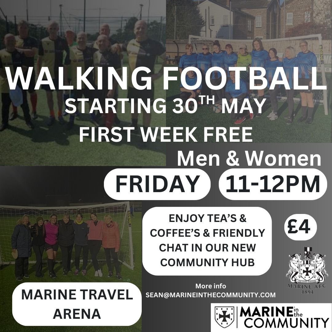 CommunityMarine's tweet image. Friday Walking Football - Marine in the Community marineinthecommunity.com/community-news…