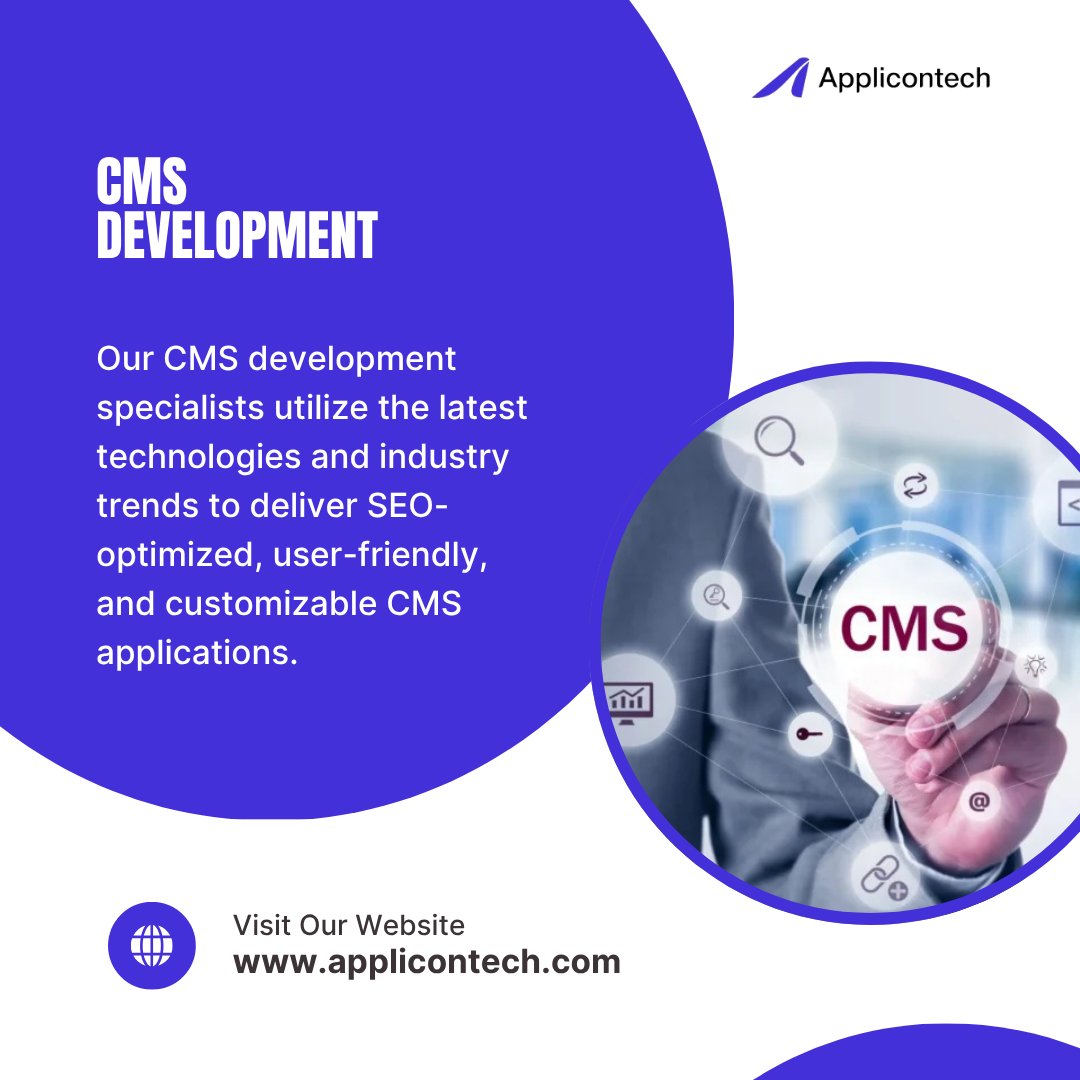 applicon_tech's tweet image. Our CMS development services are customized that enable managers & users to easily manage content, update navigation,modify templates,create new pages, etc.
Visit: applicontech.com/portfolio
#cmsdevelopers #development #cmsdevelopmentcompany #developers #cmsdevelopment #applicontech