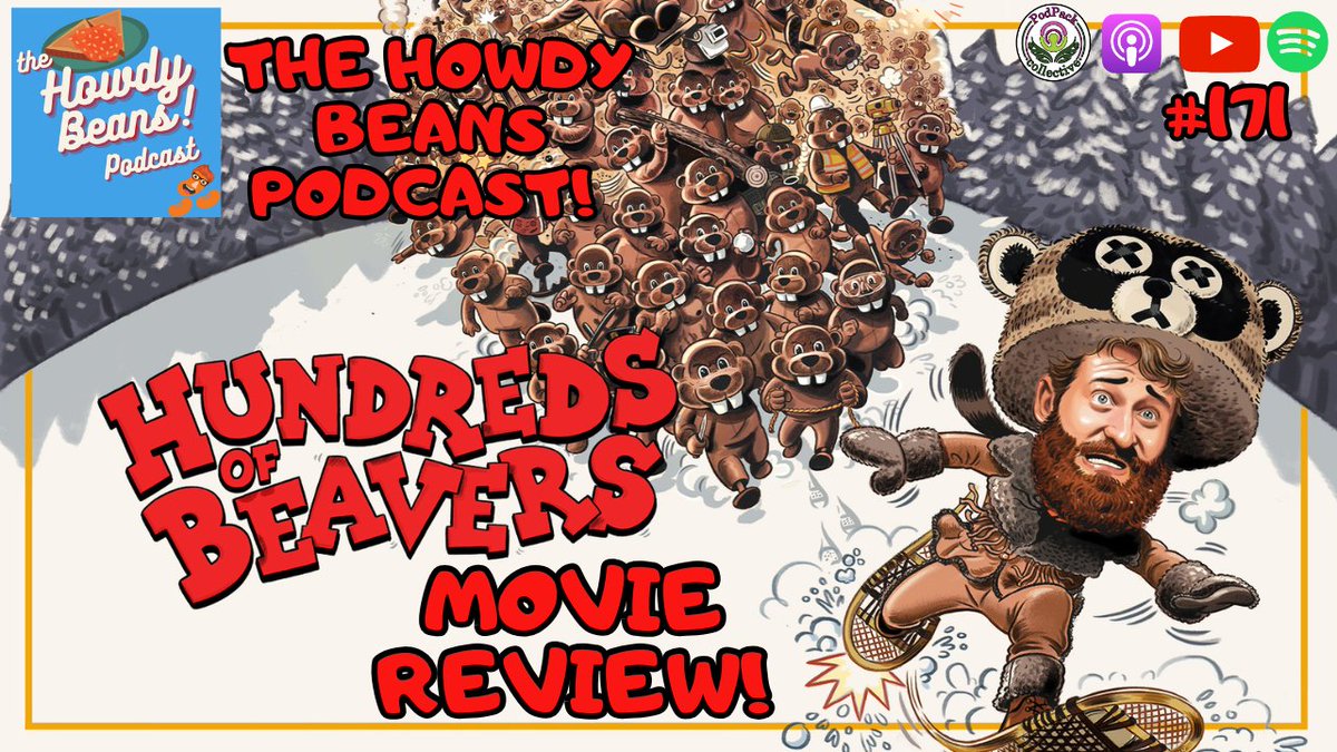 The HowdyBeans Podcast! (@howdybeans_pod) on Twitter photo Oh you guys have no idea how long I've been waiting to publish this Ep! 🥰 one of the best movies I've seen this year! A purely brilliant, clever & insanity funny movie! A live action Looney Tunes adventure between man nature & beaver 🦫🪵 Coming this Saturday! <a href="/beaversfilm/">Hundreds of Beavers Movie</a> Oh you guys have no idea how long I've been waiting to publish this Ep! 🥰 one of the best movies I've seen this year! A purely brilliant, clever & insanity funny movie! A live action Looney Tunes adventure between man nature & beaver 🦫🪵 Coming this Saturday! <a href="/beaversfilm/">Hundreds of Beavers Movie</a>