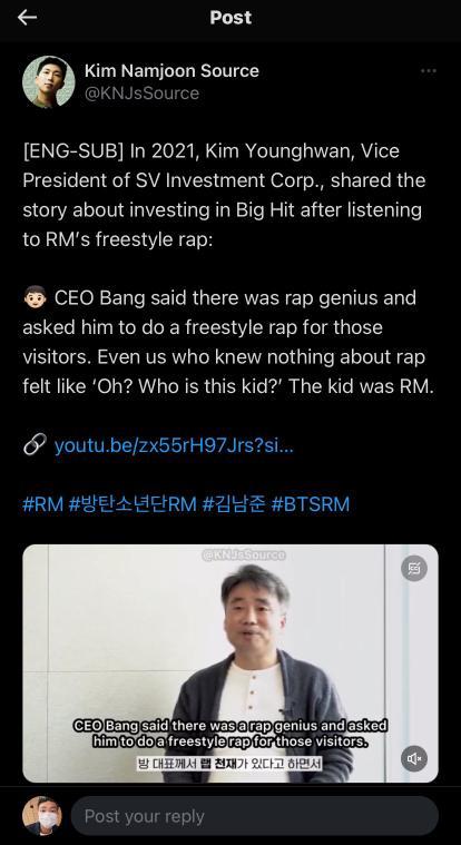 zppprrr's tweet photo. #Welcome_To_RM
#12YearsWithRM
PROUD OF RM
NATIONS PRIDE RM
Without him HYBE wouldnt even exist today! https://t.co/OFEUAHHY9N