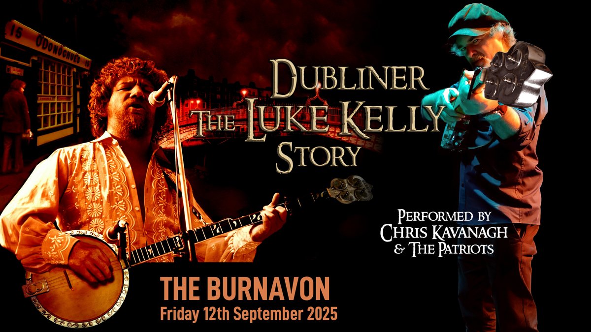 Join us at the Burnavon Theatre this September for 'Dubliner - The Luke Kelly Story'.  Created and performed by the renowned Dublin singer and multi-instrumentalist Chris Kavanagh.  Tickets on sale now at ↪ burnavon.com/whats-on/dubli…