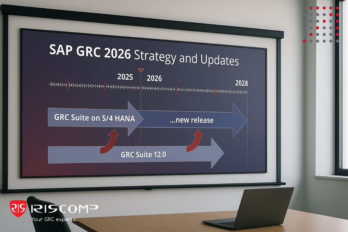 RiscompSAPGRC's tweet image. 🧩Highlights from the SAP GRC 2026 Webinar

SAP shared key updates on GRC 2026, including migration paths, UI changes, AI features, and new components.
Read the full article to learn more about SAP GRC 2026 strategy and updates👉riscomp.ch/sap-grc-2026-s…

#GRC2026 #RiscompSAPGRC
