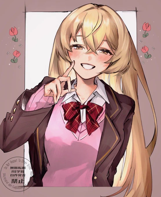#むぎあーと にっこり可愛いむぎちゃんが描きたくなったので
