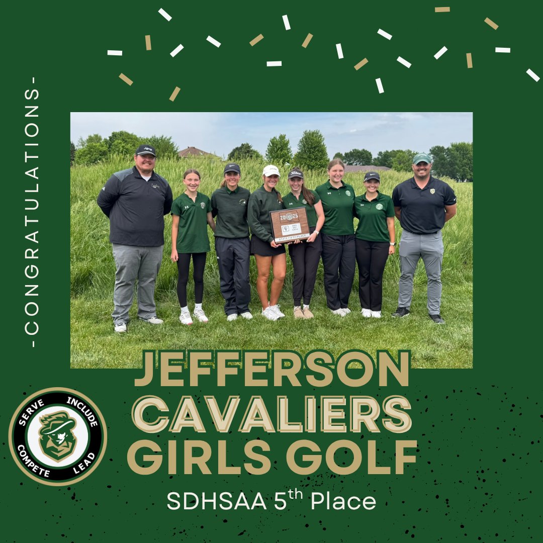 Congrats to our Cavaliers Girls Golf team on their 5th place team finish at the State Golf Meet this week!
#CompeteForExcellence

Results - golfgenius.com/pages/11544451…
