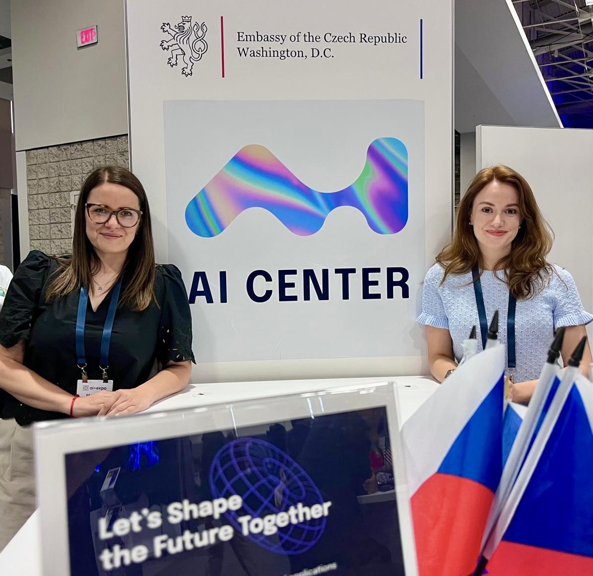 bertajarosova's tweet image. 🇨🇿🇺🇸@CzechEmbassyDC Booth at @scsp_ai #AIExpo in Washington DC presenting the AI Center @ctu_cs established more than 20y ago by @pechoucek and delivering cutting-edge research, including in partnership with @NASA or @DeptofDefense