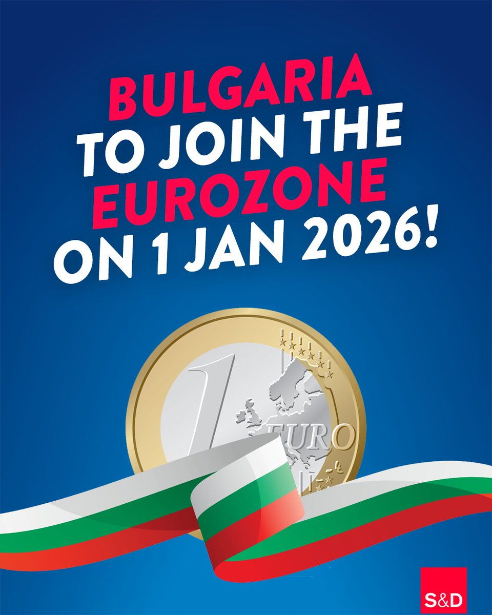 Bulgaria, welcome to the euro family! 💶🇧🇬

We welcome today's decision by the Commission and ECB to approve Bulgaria's eurozone bid. The adoption of the euro will benefit Bulgarian citizens, open new opportunities for the Bulgarian economy and strengthen our common currency.