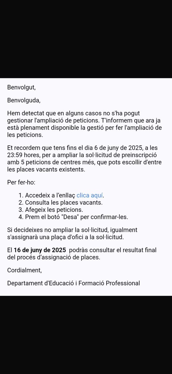 afa_tabor's tweet photo. Un altre cop, @consorciedubcn? A veure si algú s’equivoca i si cola, cola? Famílies que NOMÉS van posar els 2 instituts adscrits a la preinscripció estan rebent això aquesta setmana… https://t.co/pWjksCi69h