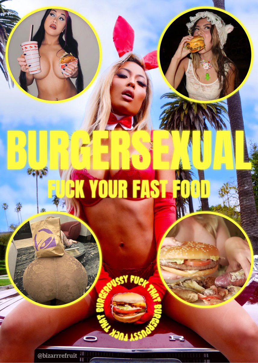 Get sloppy and lovingly make out with your next fast food order after you’re done fucking it 🥤🍔🍟🌮