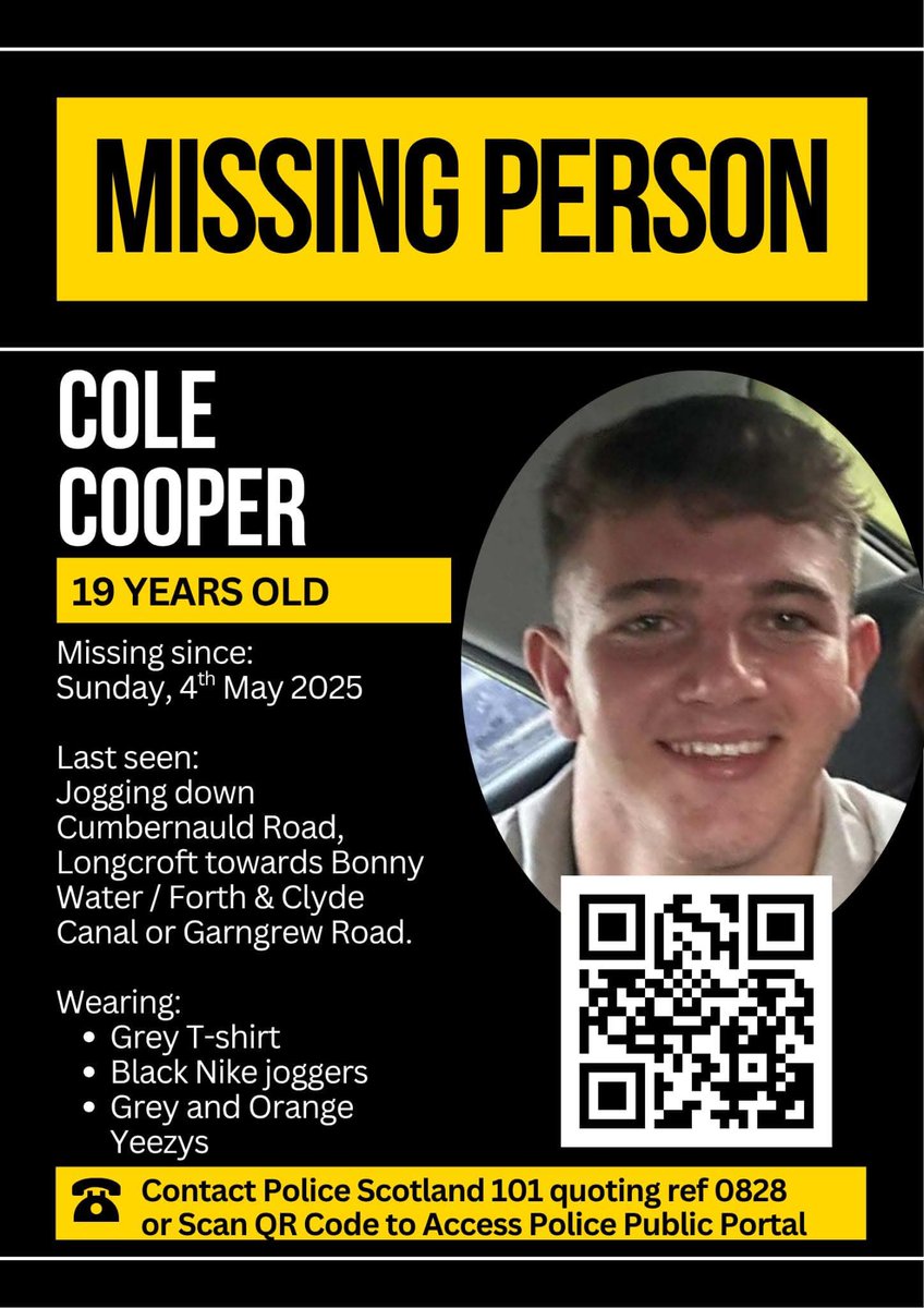 Its_JustJade's tweet photo. Please can people share this. His loved ones need him home #colecooper #Falkirk #Bonnybridge #ForthValley #CumbernauldRoad https://t.co/jk2fcMwfZ3