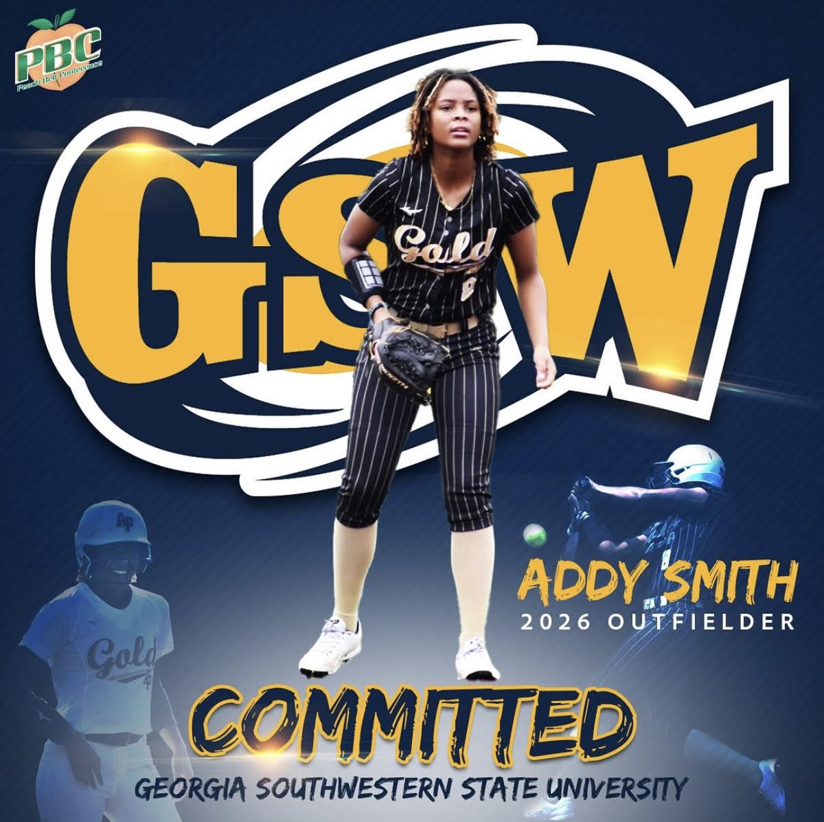 !!!COMMITMENT ALERT!!!

Congratulations to Addy Smith of AP Gold Stewart on making her commitment to continue her academic and softball career at Georgia Southwestern University!!! Keep up the great work and you have a big future to look forward to!!!