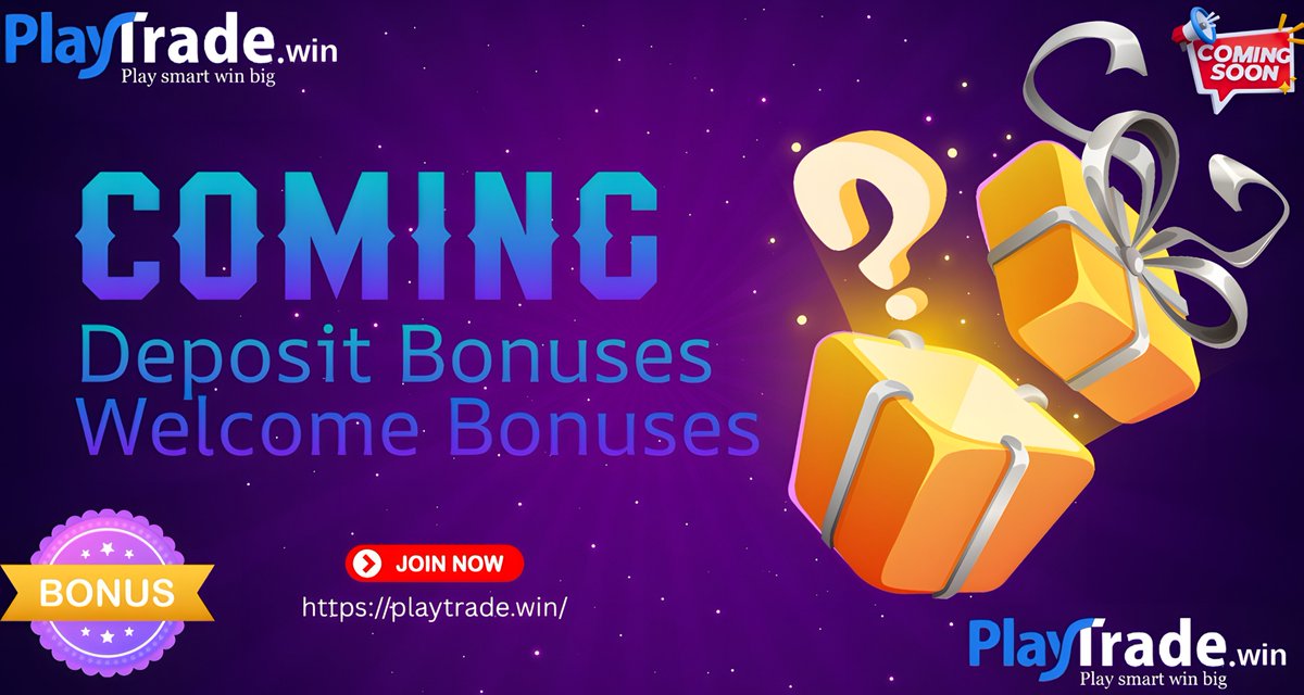 🏆 Tournament#92 is LIVE!
Want a Deposit Bonus to boost your Trading? 
Comment below and we’ll hook you up! 🔥👇

Secure your spot in Tournament92 and showcase your skills.
Join 👉playtrade.win
Leaderboard: platform.playtrade.win/tournaments

#PlayTradeWin #PlayToEarn #BonusTime