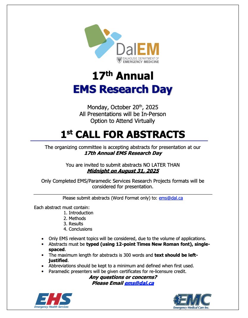 Dalhousie Division of EMS (@daldivems) on Twitter photo 