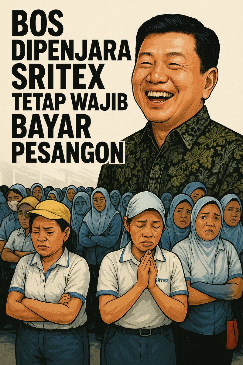 “Ratusan Sertifikat, Tapi Pesangon Satu Rupiah Pun Tak Dibayar"

Ratusan sertifikat tanah atas nama Iwan Kurniawan Lukminto. SERIUS RATUSAN, tersebar dari Tangerang sampe Sukoharjo. Tapi buruh Sritex yang digusur dari pabrik malah gak dibayar pesangon pdhl sebentar lagi Idul Adha