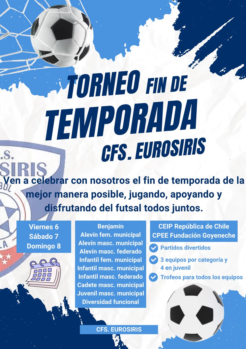 ⚽️ ¡TORNEO FINAL DE TEMPORADA! ⚽️