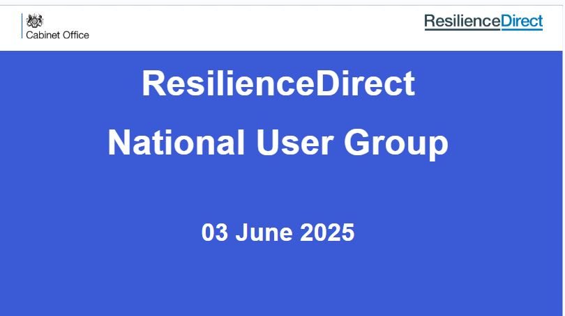 ResilienceDirect™ (@rd_gov) on Twitter photo 👏 Thank you to those who attended this week's @ResilienceDirect National User Group and provided us with such valuable feedback.
📅 The next NUG is scheduled for the 09 December 2025, if you would like to attend please contact ResilienceDirect@cabinetoffice.gov.uk 👏 Thank you to those who attended this week's @ResilienceDirect National User Group and provided us with such valuable feedback.
📅 The next NUG is scheduled for the 09 December 2025, if you would like to attend please contact ResilienceDirect@cabinetoffice.gov.uk