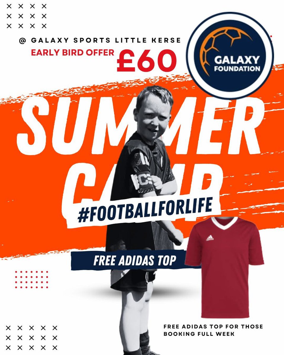 SUMMER FOOTBALL CAMPS
4 - 14 YEAR OLDS
Pls RT
<a href="/MorayPS/">Moray Primary School</a> <a href="/BowhousePS/">Bowhouse PS</a> <a href="/BeancrossPS/">Beancross Primary</a> <a href="/sacredheartps/">Sacred Heart</a> <a href="/WallacestonePS/">Wallacestone PS</a> <a href="/WestquarterPrim/">Westquarter Primary</a> <a href="/VictoriaPS16/">Victoria Primary</a> <a href="/ladesideprimary/">Ladeside Primary School</a> <a href="/BonnybridgePS/">Bonnybridge Primary</a> <a href="/DeanburnPS/">Deanburn Primary</a> <a href="/carronshoreps/">Carronshore Primary</a> <a href="/CarronPrimary/">Carron Primary</a> <a href="/carmuirsprimary/">Carmuirs Primary</a> @StenhousemuirPS 
#FOOTBALLFORLIFE
