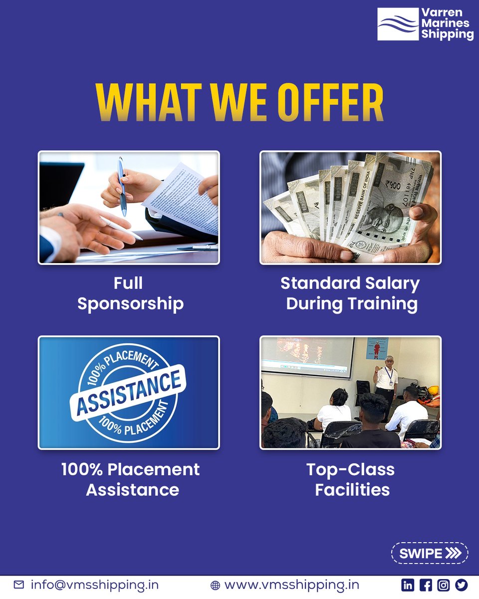 vmsshipping's tweet photo. Set Sail on a Successful Career!
Join the DNS August 2025 Batch with 100% Sponsorship from Varren Marines Shipping.

#DNSSponsorship #MerchantNavyCareer #VarrenMarines #DNS2025Batch #SeafarerJourney #MarineTraining #NauticalScience #LifeAtSea #maritimeeducation #vmsshipping https://t.co/6VMZSFqCw8