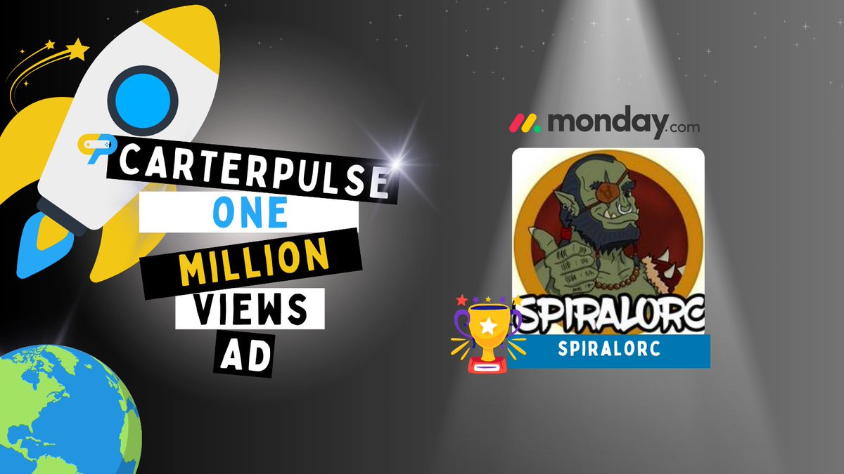 Our creator SpiralOrc who has already been crushing it for TikTok Live also joined us for Tiktok One.

It didn't take him long before he got his first ever 1 million viewed ad for Mondaydotcom.

He's making great strides in both our programmes now.

We're proud of you mate 👏
