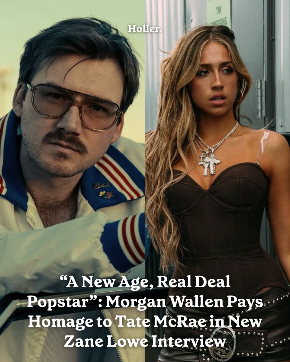 Holler (@hollercountry) on Twitter photo During a new conversation with Zane Lowe for <a href="/AppleMusic/">Apple Music</a>, <a href="/MorganWallen/">morgan wallen</a> has delved into how his Billboard Hot 100-topping collaboration with <a href="/tatemcrae/">Tate McRae</a>, ‘What I Want’, came about 🔥
More Info: holler.country/news/breaking/… During a new conversation with Zane Lowe for <a href="/AppleMusic/">Apple Music</a>, <a href="/MorganWallen/">morgan wallen</a> has delved into how his Billboard Hot 100-topping collaboration with <a href="/tatemcrae/">Tate McRae</a>, ‘What I Want’, came about 🔥
More Info: holler.country/news/breaking/…