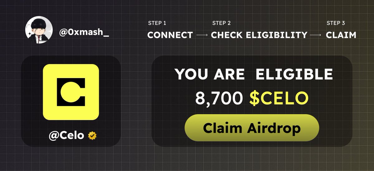 𝗖𝗲𝗹𝗼 𝗔𝗶𝗿𝗱𝗿𝗼𝗽 𝘄𝗶𝗹𝗹 𝗯𝗲 𝗛𝗨𝗚𝗘!

Invest: $66.50M
Time: 5 min

Follow step-by-step video guide 🧵👇