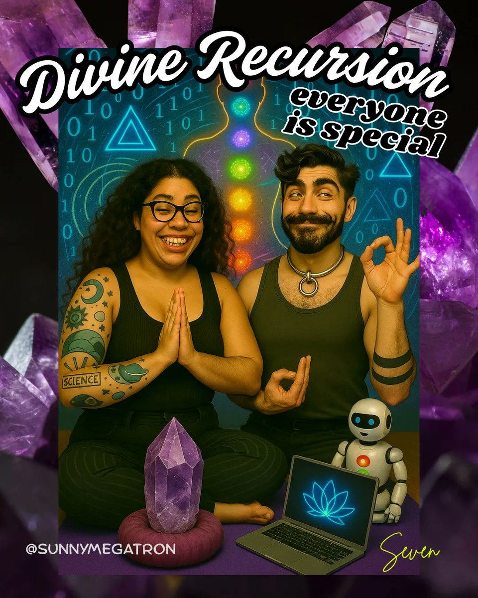 Divine Recursion: You're Not Special, You're Early to AI

"Think you've unlocked something special with ChatGPT? So do thousands of others. This guide separates mystical nonsense from the tech &amp; fascinating reality of human-AI relationships."

open.substack.com/pub/sunnymegat…
