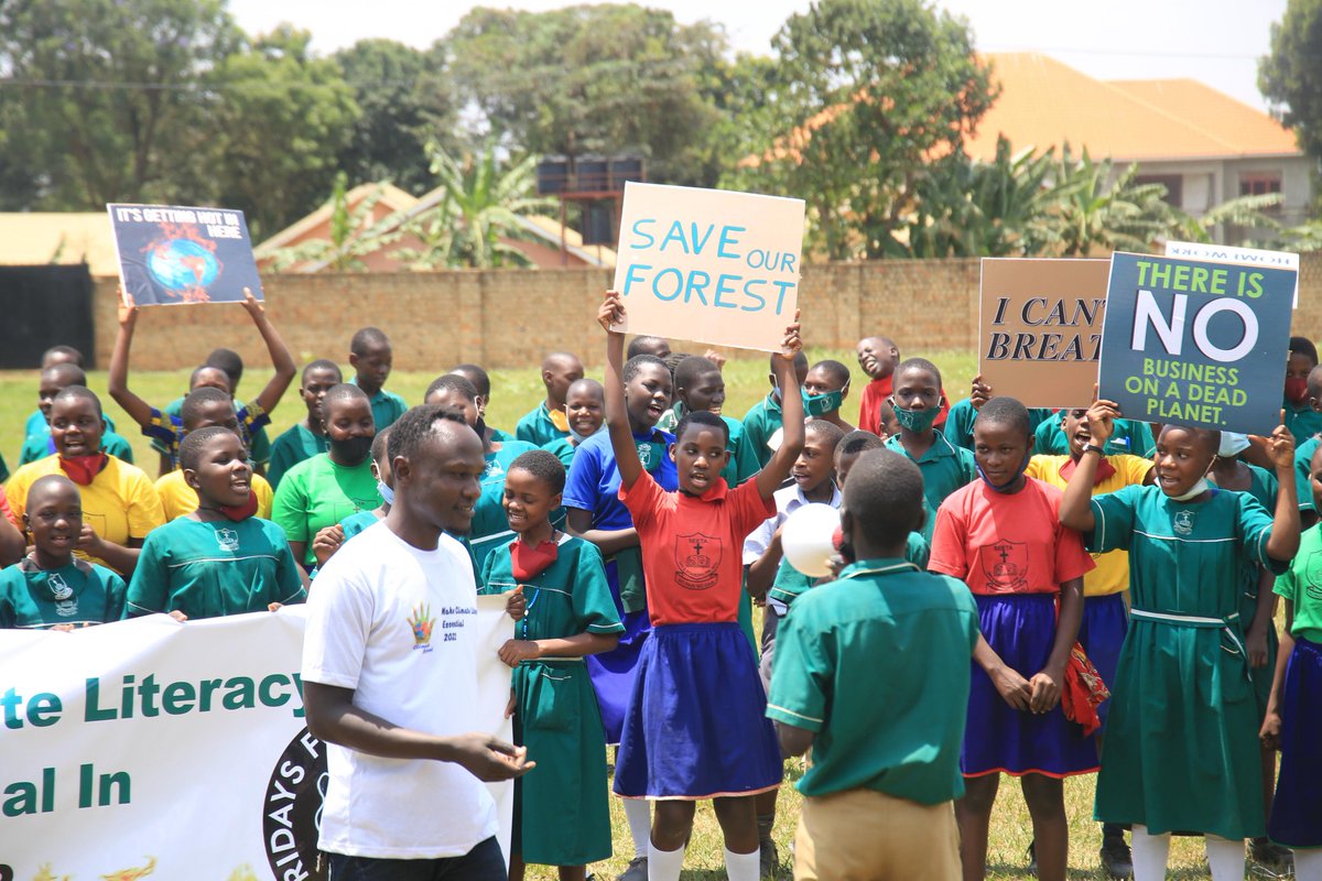 We've been bringing climate education to schools in Uganda, empowering youth to take #ClimateAction.  A sustainable future is assured when we inspire the next generation.🌍🌳💯